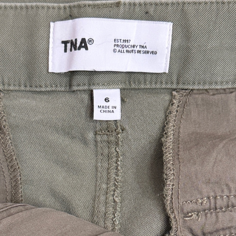 TNA Aritzia Sage Green Cargo Pants - Picture 2 of 4